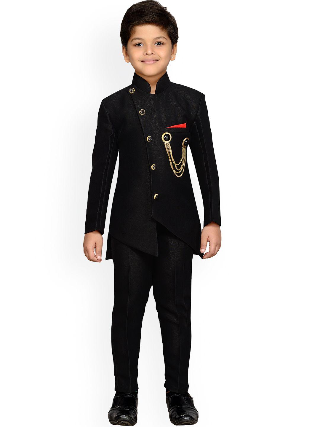 aj dezines kids boys self-design sherwani set