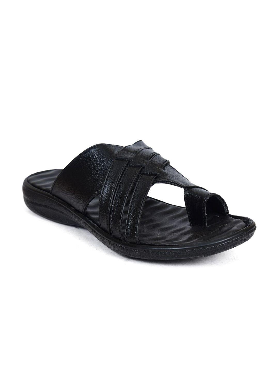 ajanta men black comfort sandals