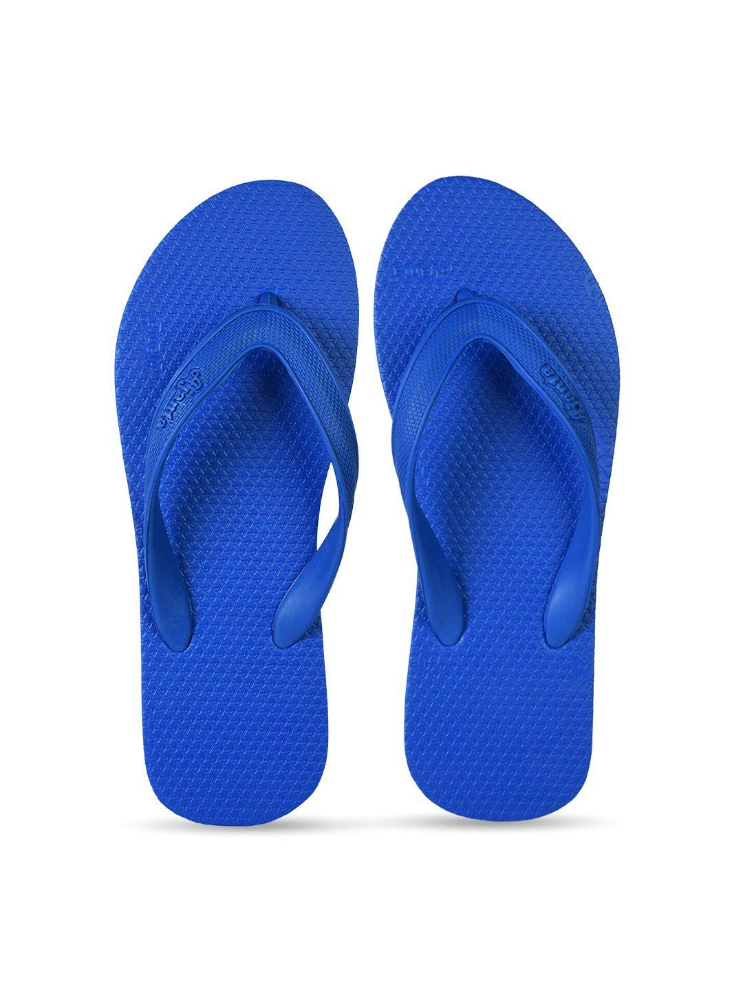 ajanta men blue & black rubber room slippers