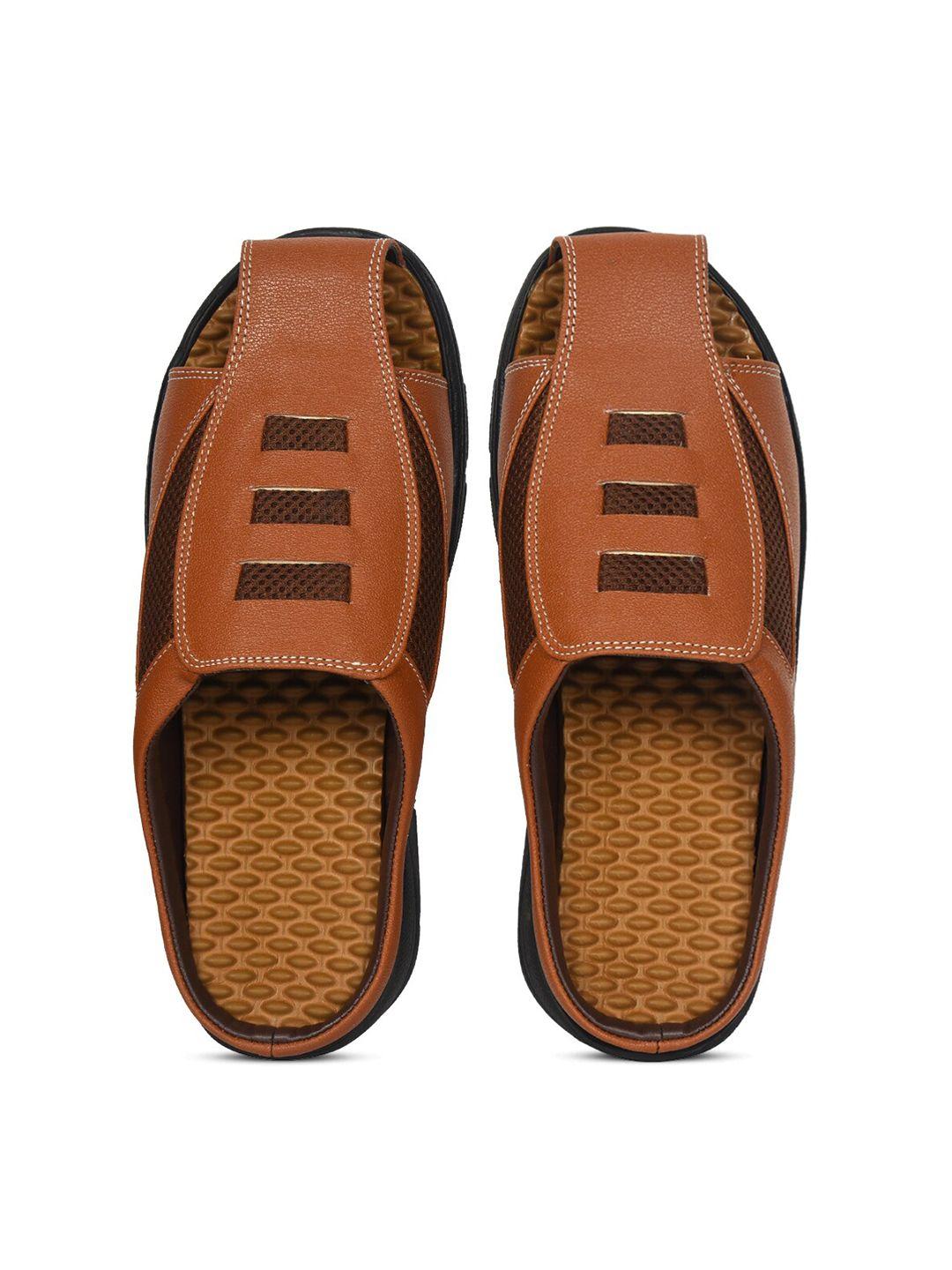 ajanta men brown comfort sandals