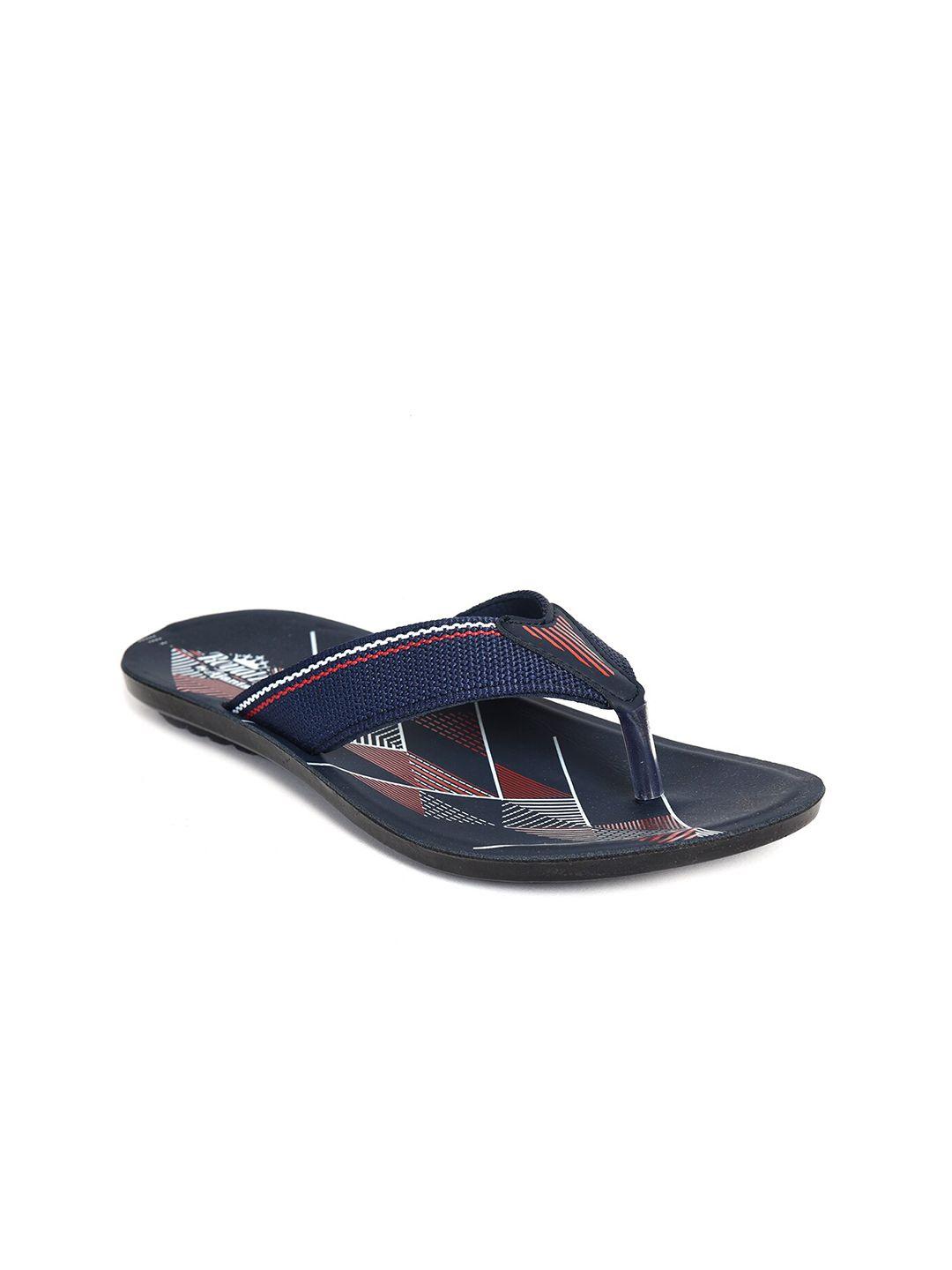 ajanta men t-straps printed thong flip-flops