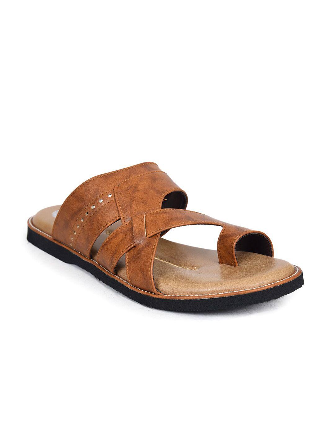 ajanta men tan slip-ons