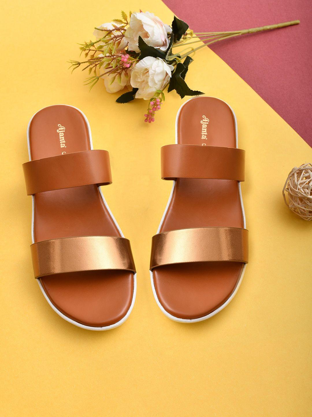 ajanta two strap open toe flats