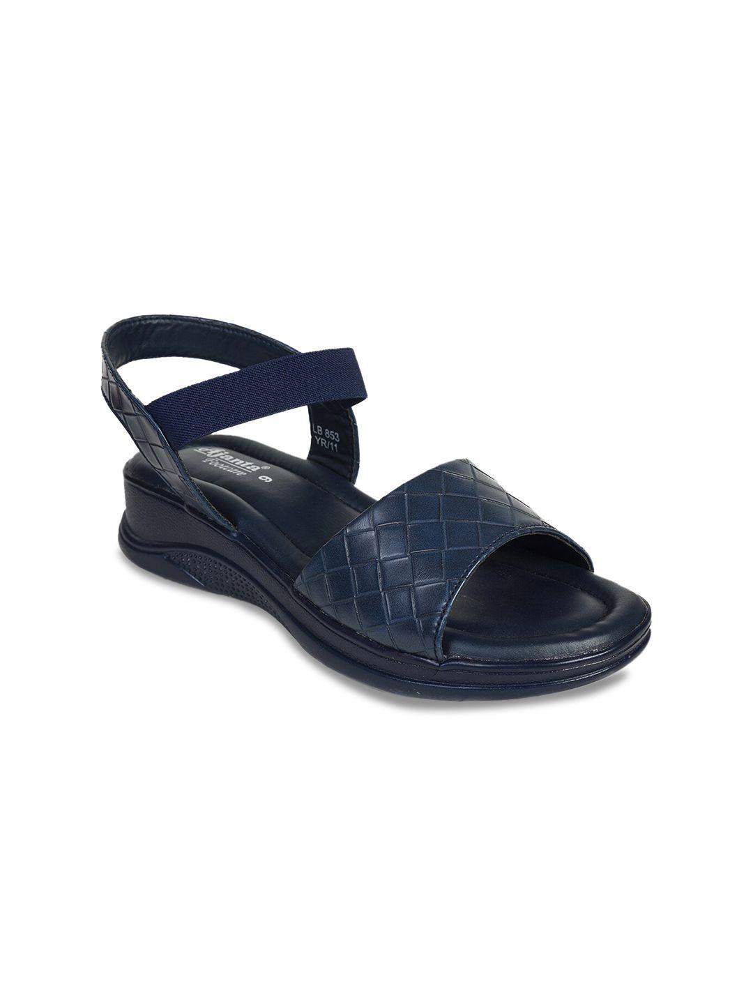 ajanta women blue comfort sandals
