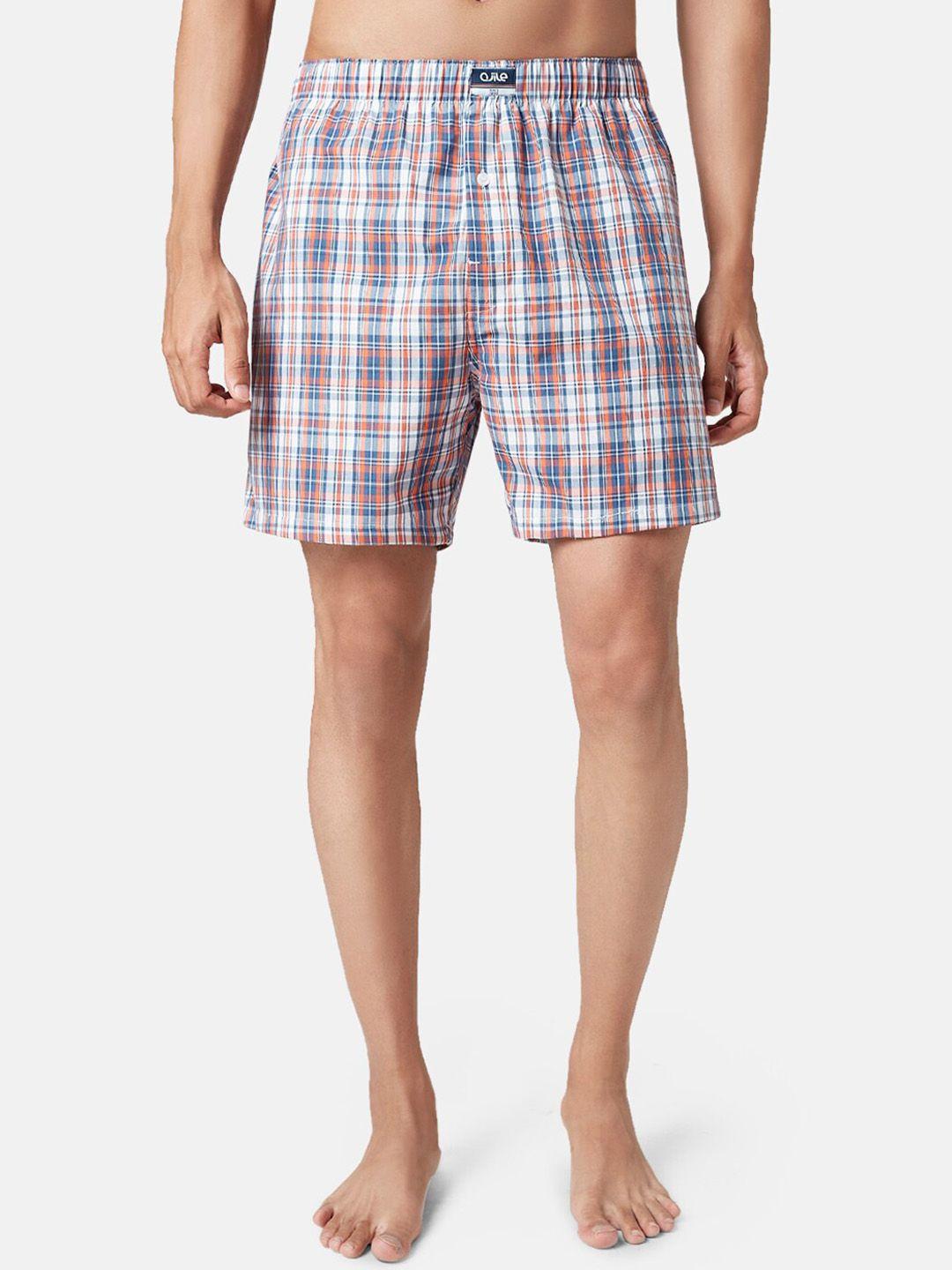 ajile by pantaloons checked pure cotton boxers