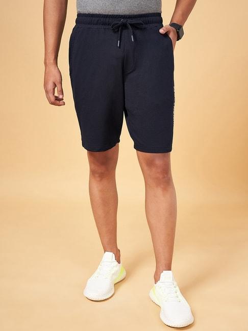 ajile by pantaloons dark navy slim fit shorts