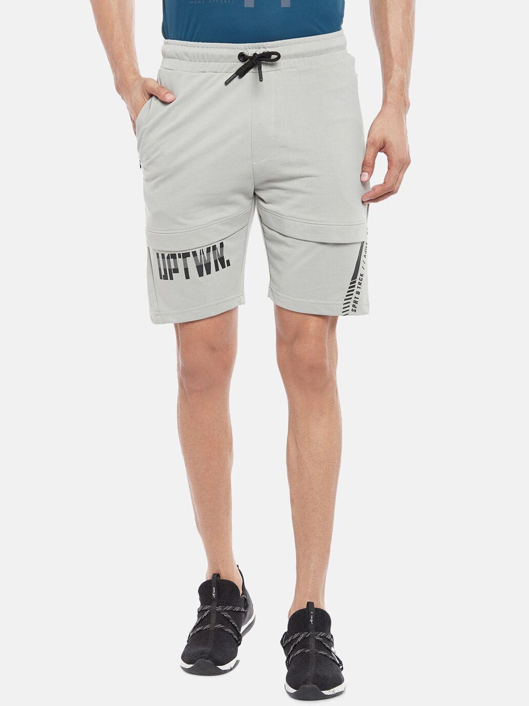 ajile by pantaloons men grey slim fit regular shorts