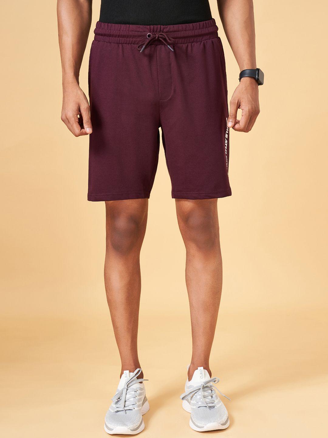 ajile by pantaloons men printed slim fit sports shorts