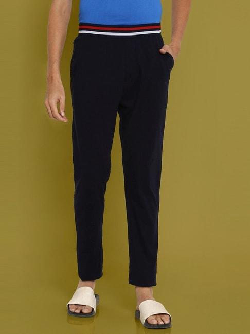 ajile by pantaloons navy cotton regular fit nightwear pyjamas