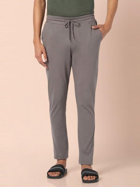 ajile by pantaloons grey cotton slim fit nightwear pyjamas