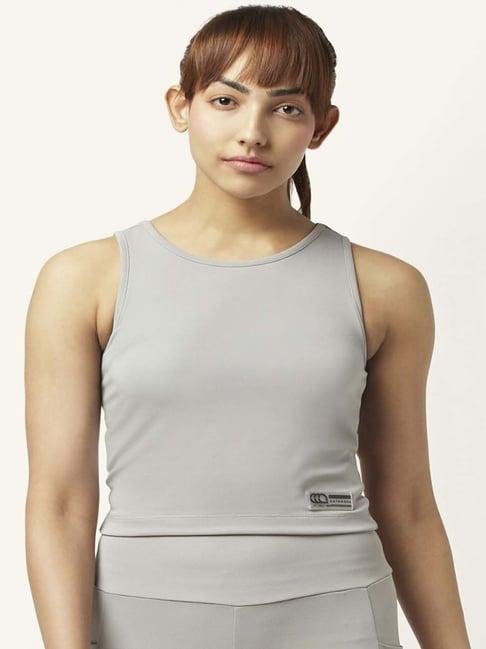 ajile by pantaloons grey sleeveless tank top