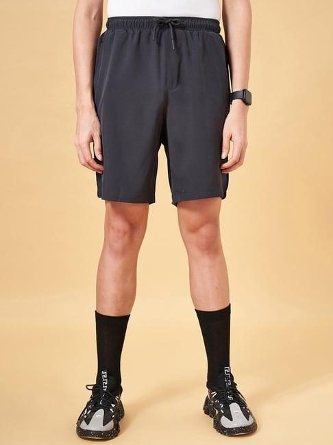 ajile by pantaloons grey slim fit shorts