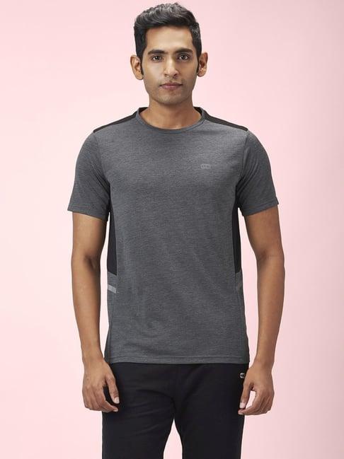 ajile by pantaloons grey slim fit t-shirt