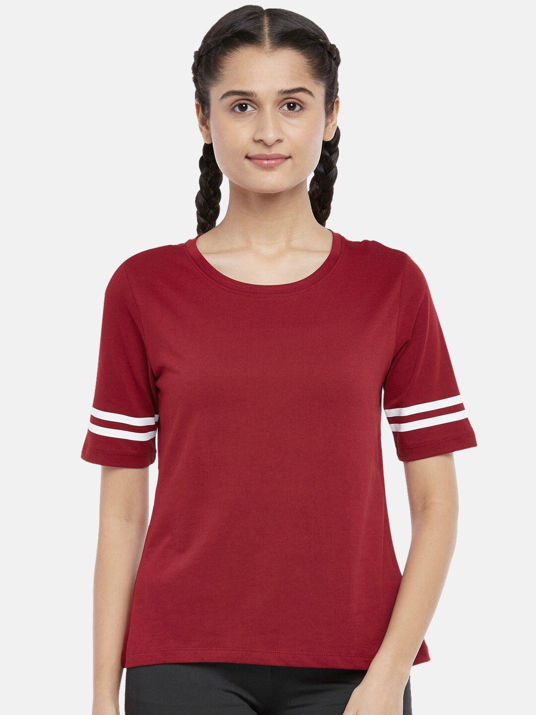 ajile by pantaloons maroon pure cotton top