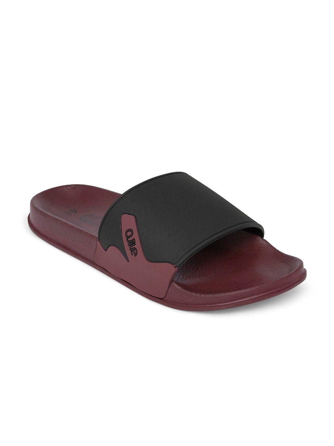 ajile by pantaloons men brown & black casual sliders