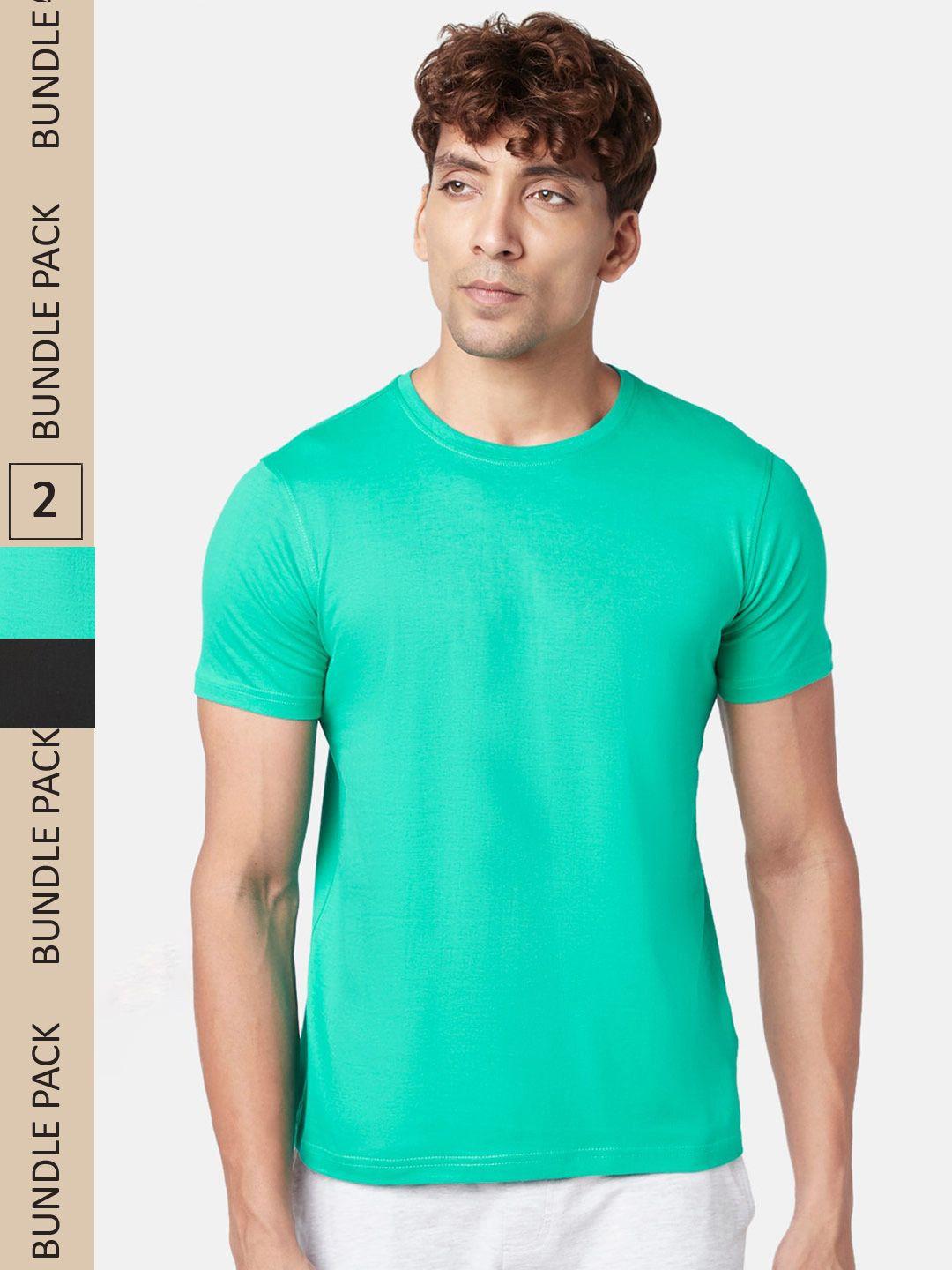 ajile by pantaloons men green 2 t-shirt