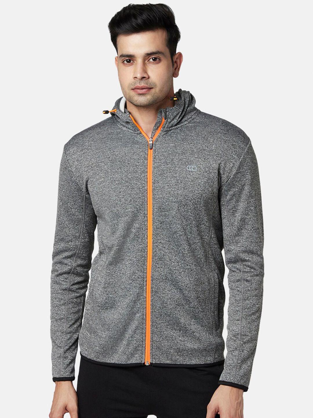 ajile by pantaloons men grey hooded sweatshirt