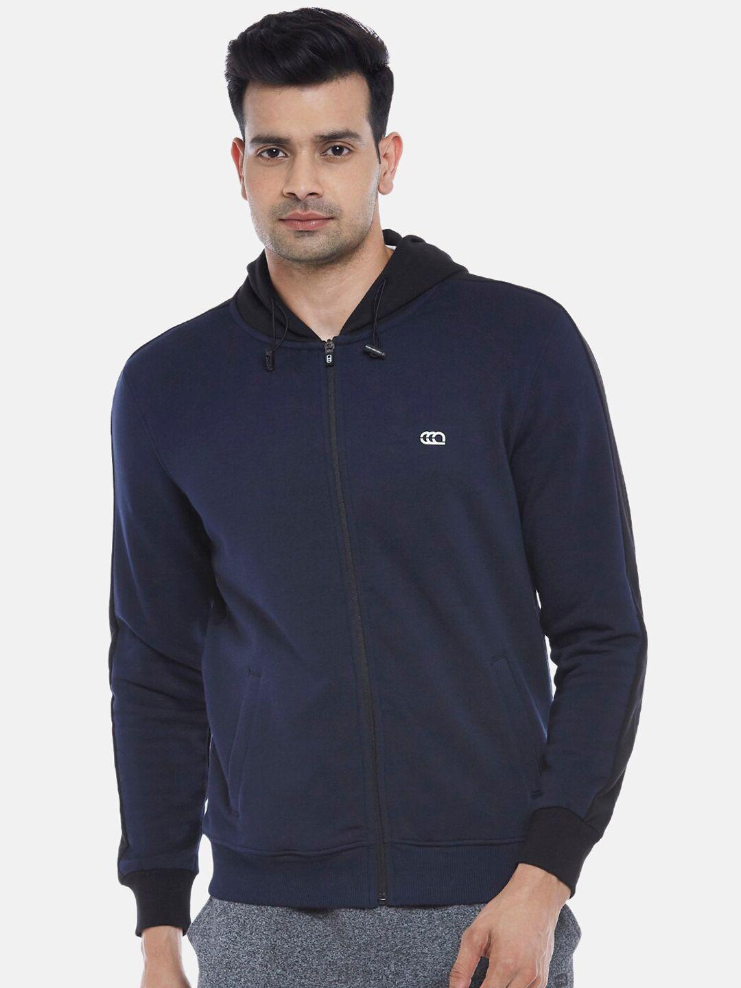 ajile by pantaloons men navy blue hooded sweatshirt