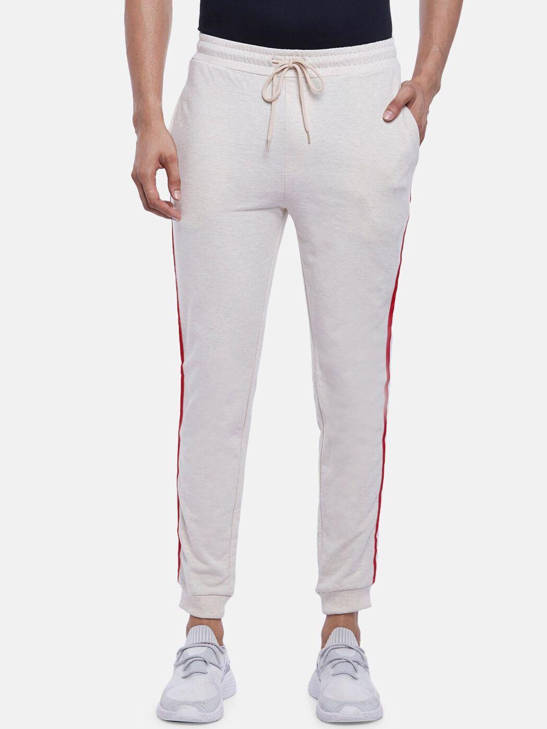 ajile by pantaloons men off white solid jogger