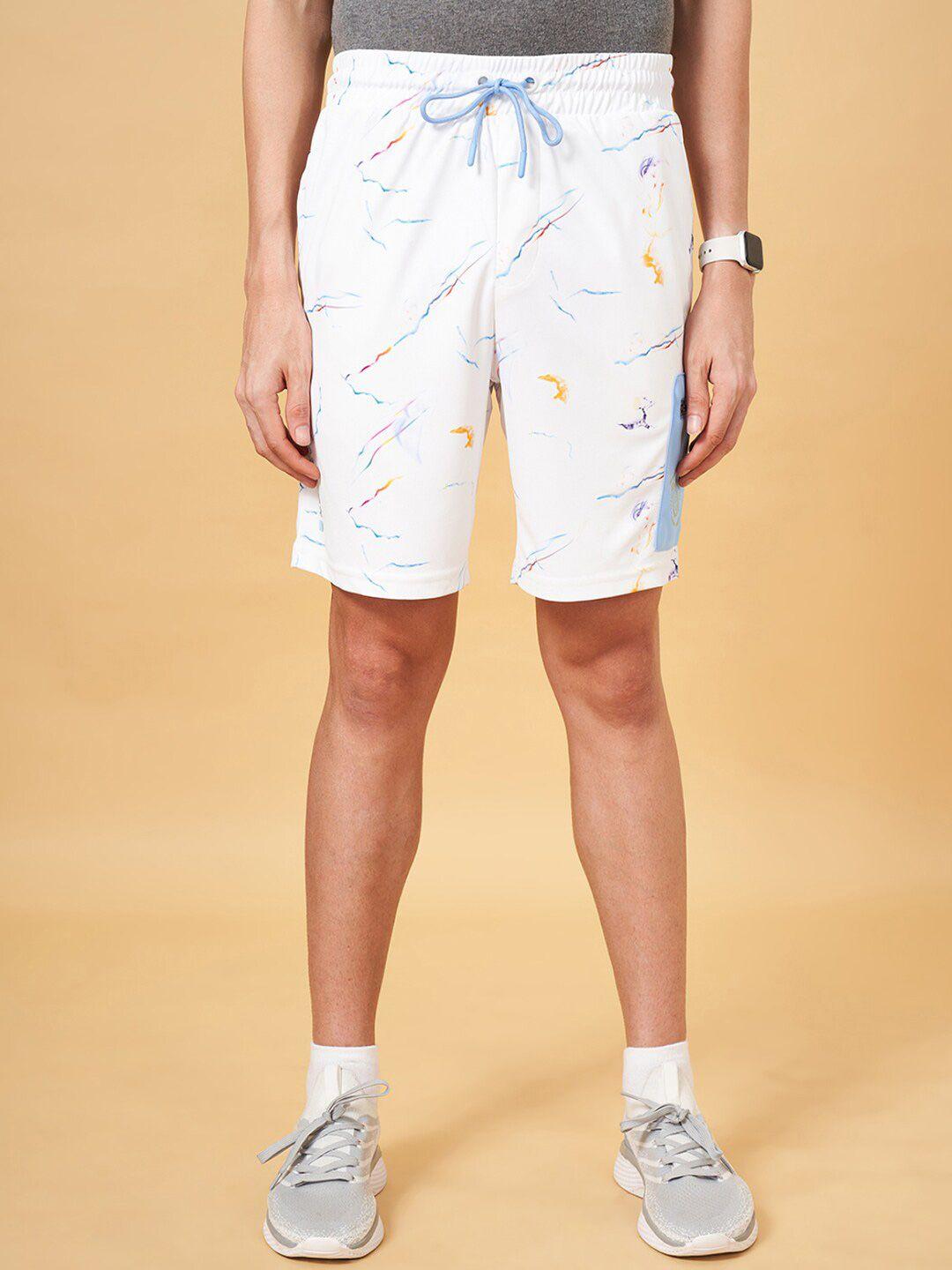 ajile by pantaloons men printed mid-rise shorts