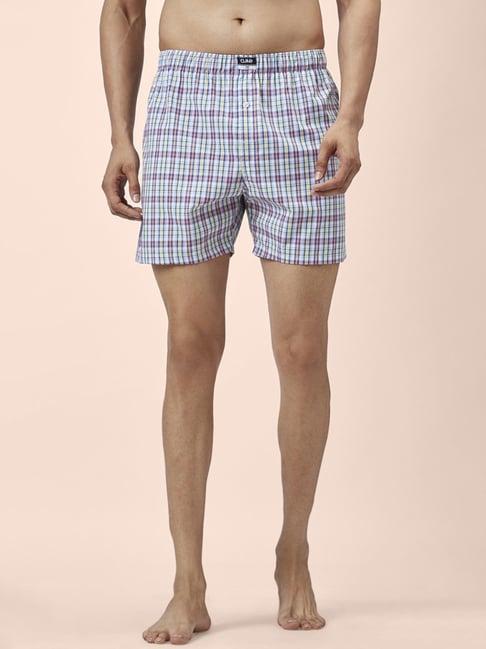 ajile by pantaloons multi cotton regular fit checks boxers