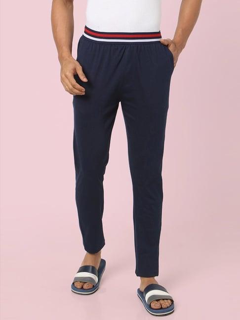 ajile by pantaloons navy cotton regular fit lounge pants