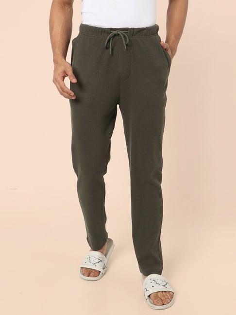 ajile by pantaloons olive cotton regular fit nightwear pyjamas
