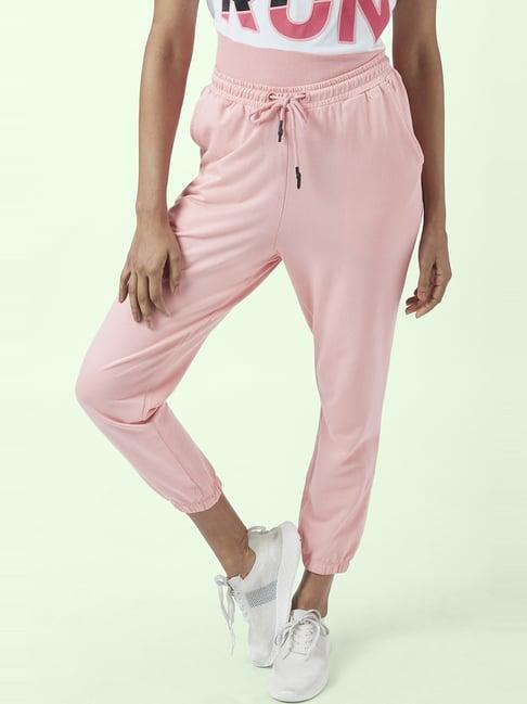 ajile by pantaloons pink cotton joggers