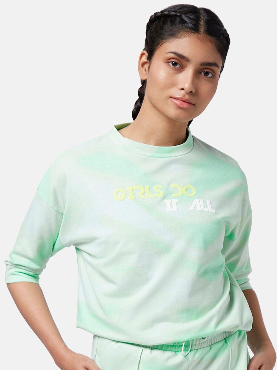 ajile by pantaloons typography printed round neck cotton t-shirt