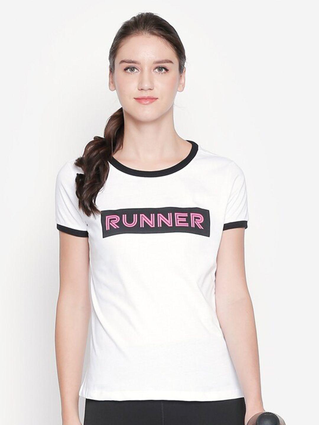 ajile by pantaloons typography printed running cotton t-shirt