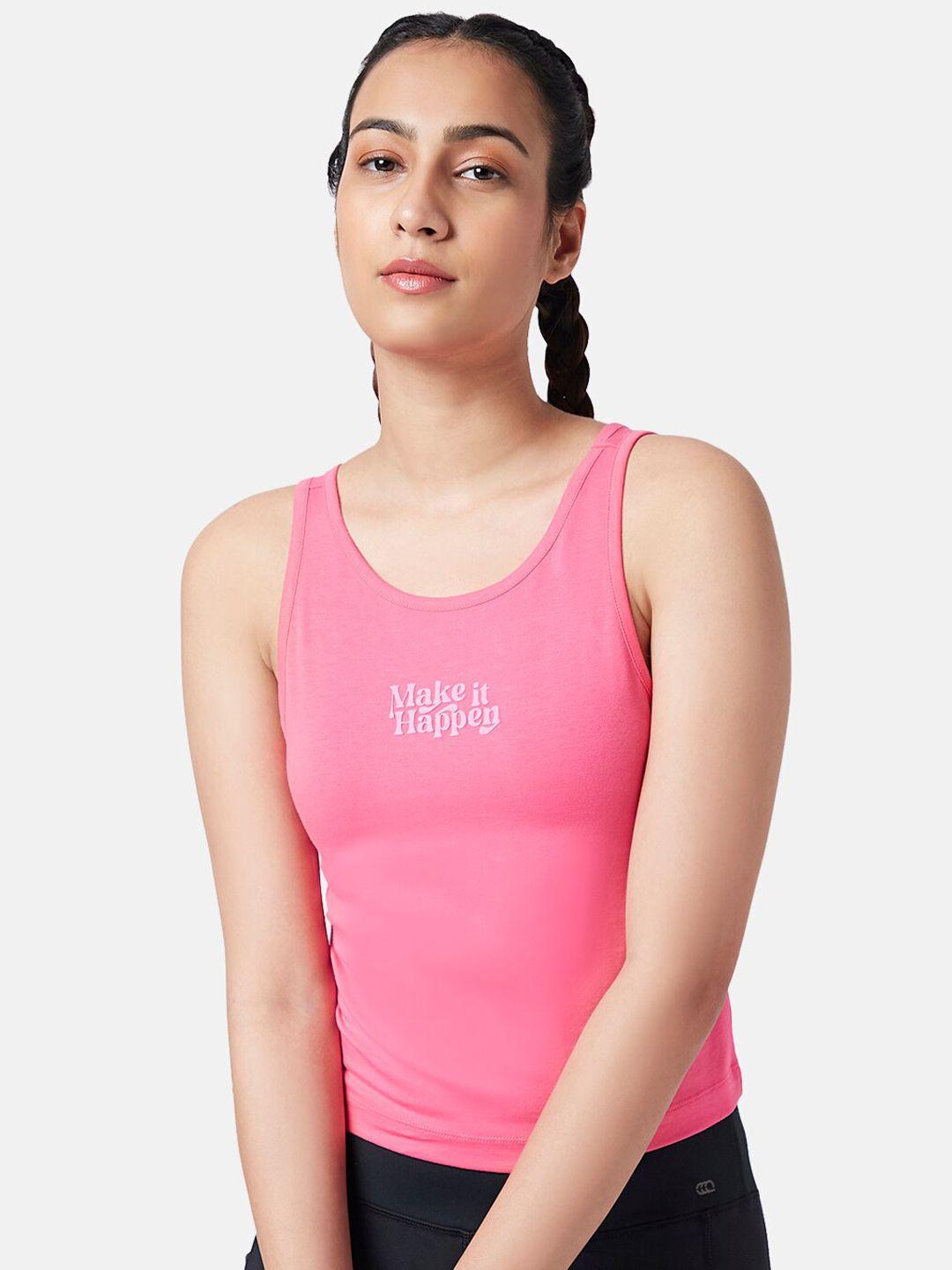 ajile by pantaloons typography printed sleeveless cotton top