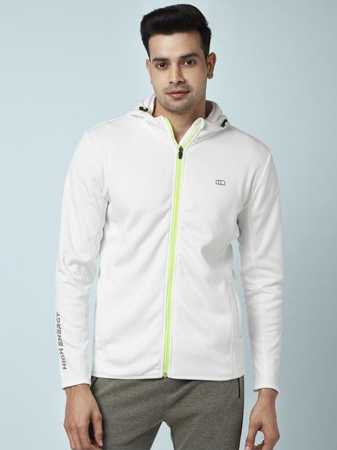 ajile by pantaloons white regular fit hooded sweatshirt