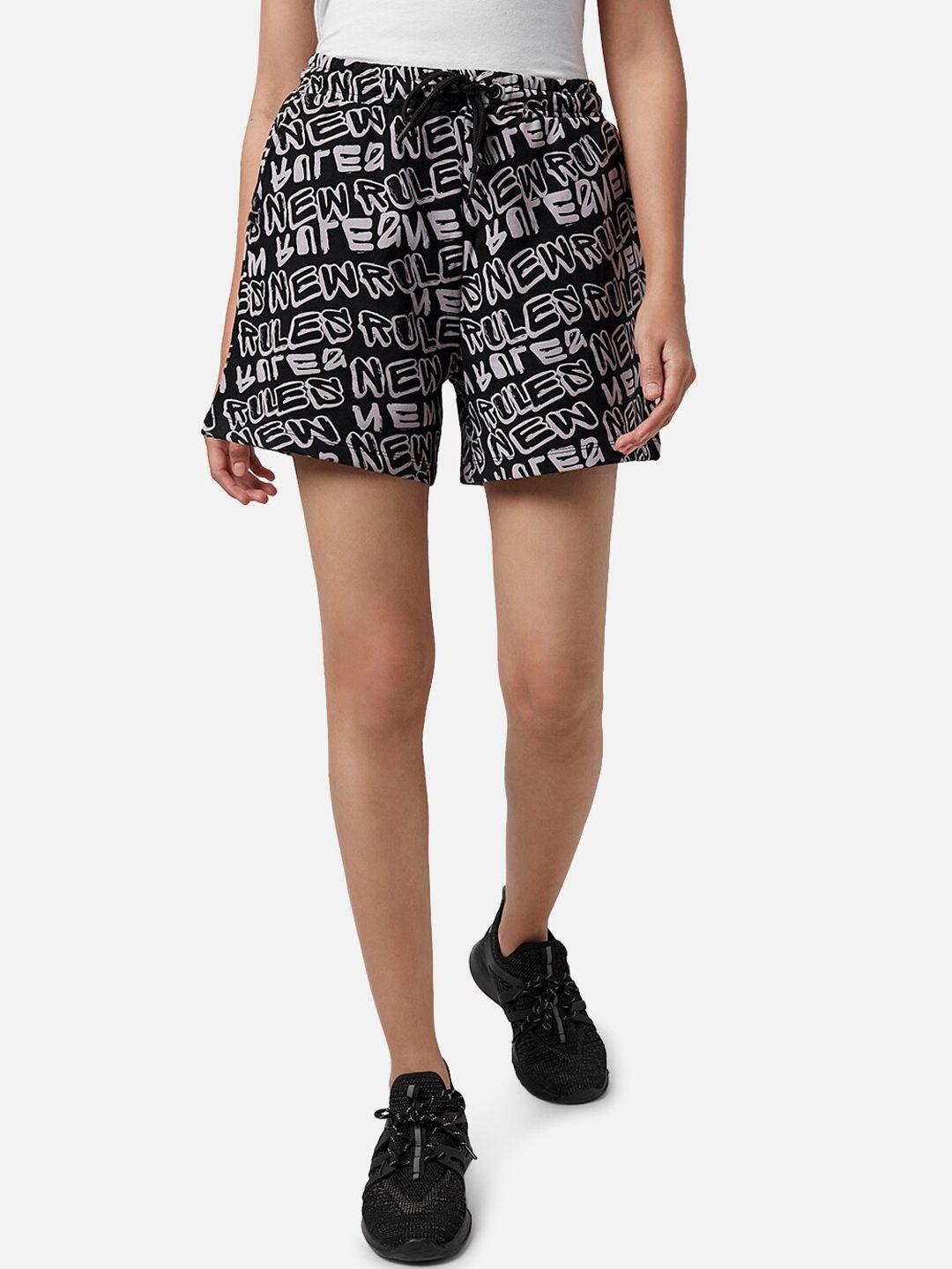 ajile by pantaloons women mid-rise printed shorts