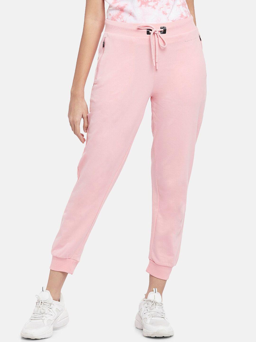 ajile by pantaloons women pink joggers trousers