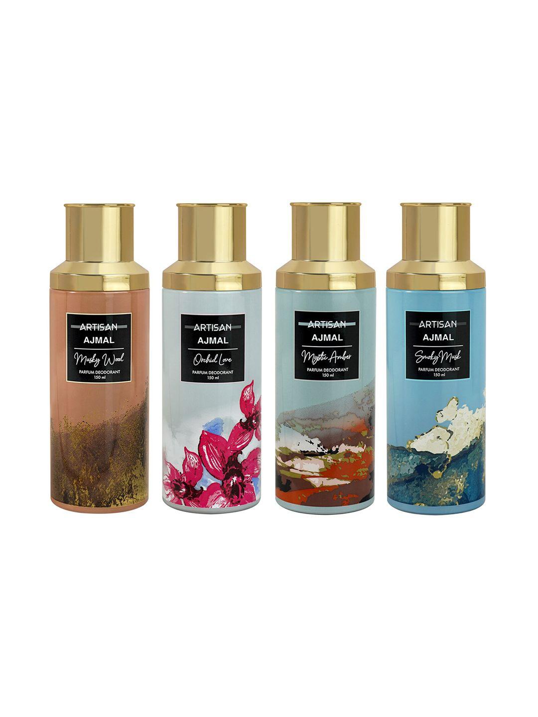 ajmal set of 4 artisan parfum deodorants - 150ml each