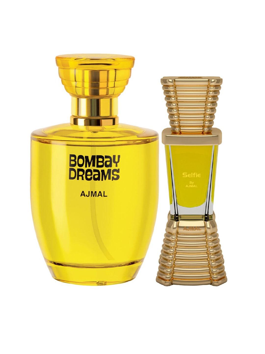 ajmal set of bombay dreams eau de parfum 100 ml & selfie concentrated perfume 10 ml