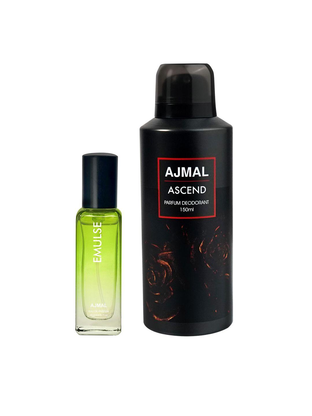 ajmal set of emulse eau de parfum 20ml & ascend deodorant 150ml