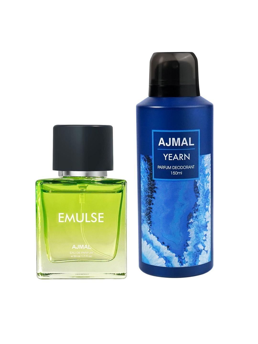 ajmal set of emulse eau de parfum 50ml & yearn deodorant 150ml