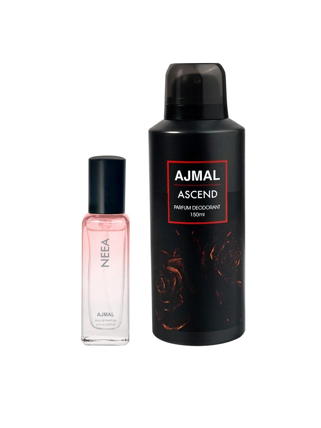 ajmal set of neea eau de parfum 20ml & ascend deodorant 150ml