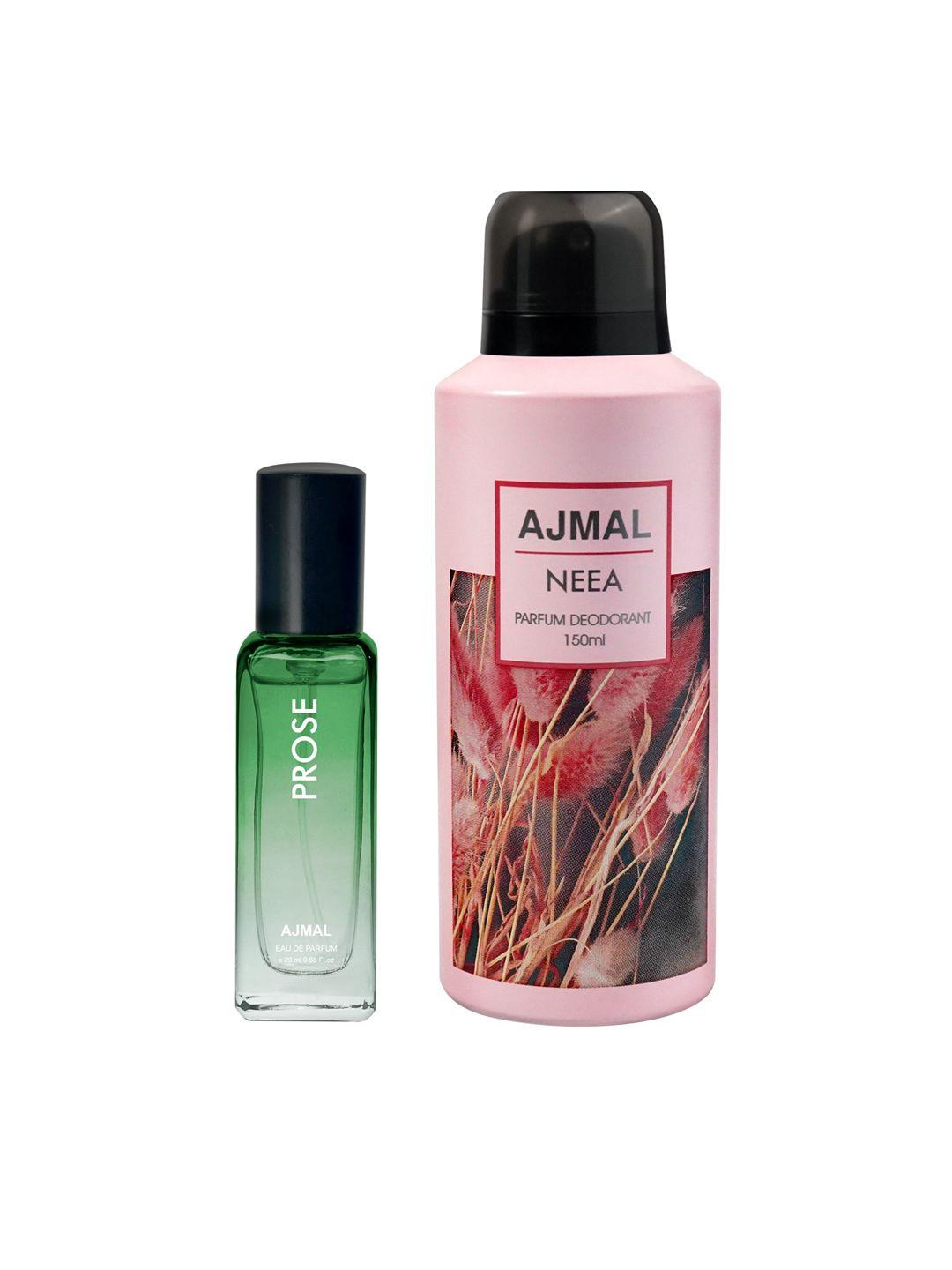 ajmal set of prose eau de parfum 20ml & neea deodorant 150ml