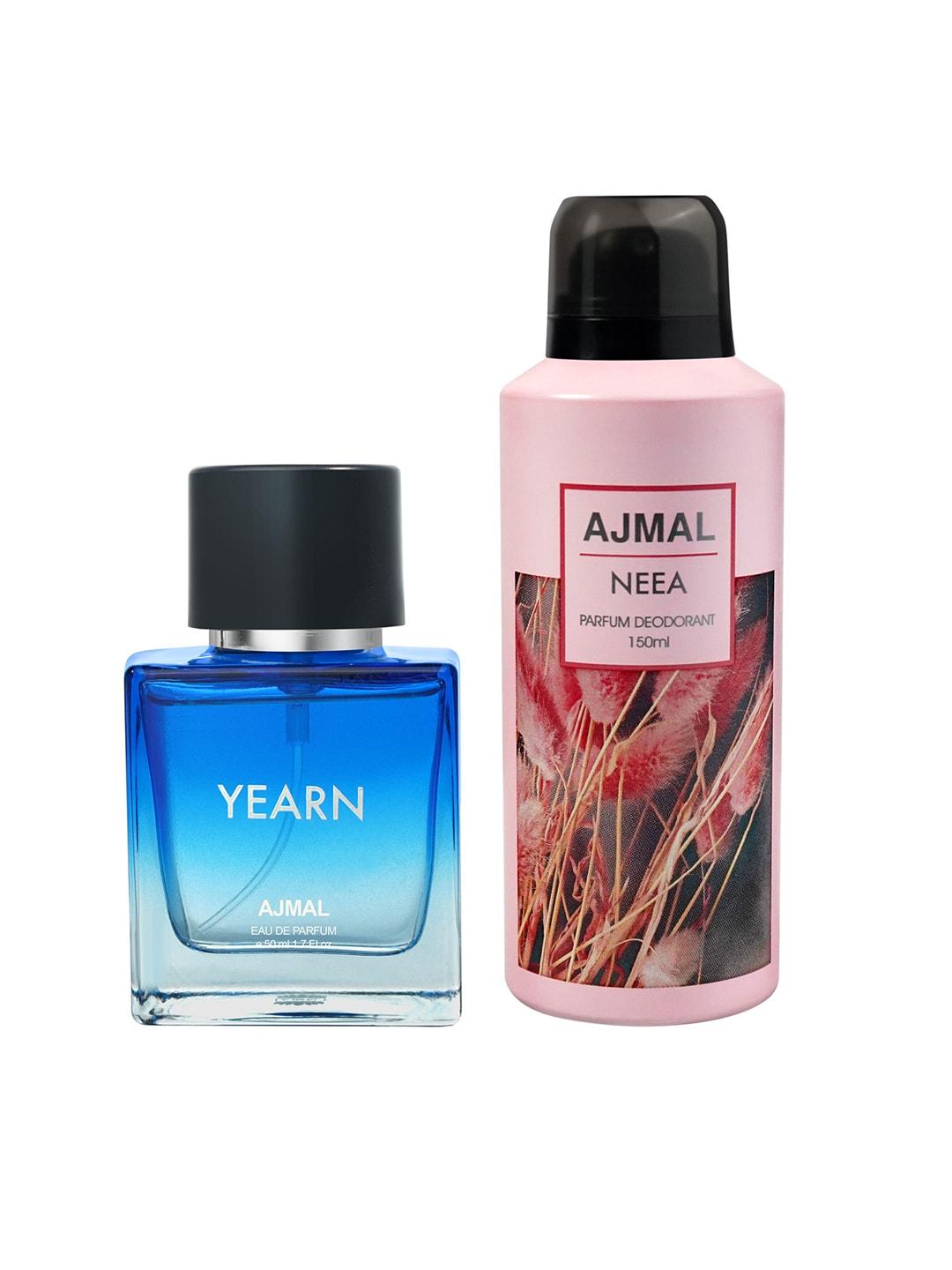ajmal set of yearn eau de parfum 50ml & neea deodorant 150ml