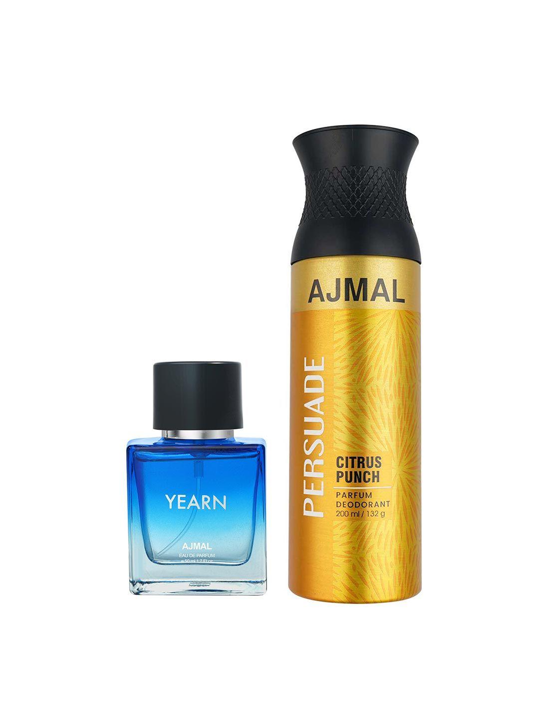 ajmal set of yearn eau de parfum 50ml & persuade deodorant 200ml
