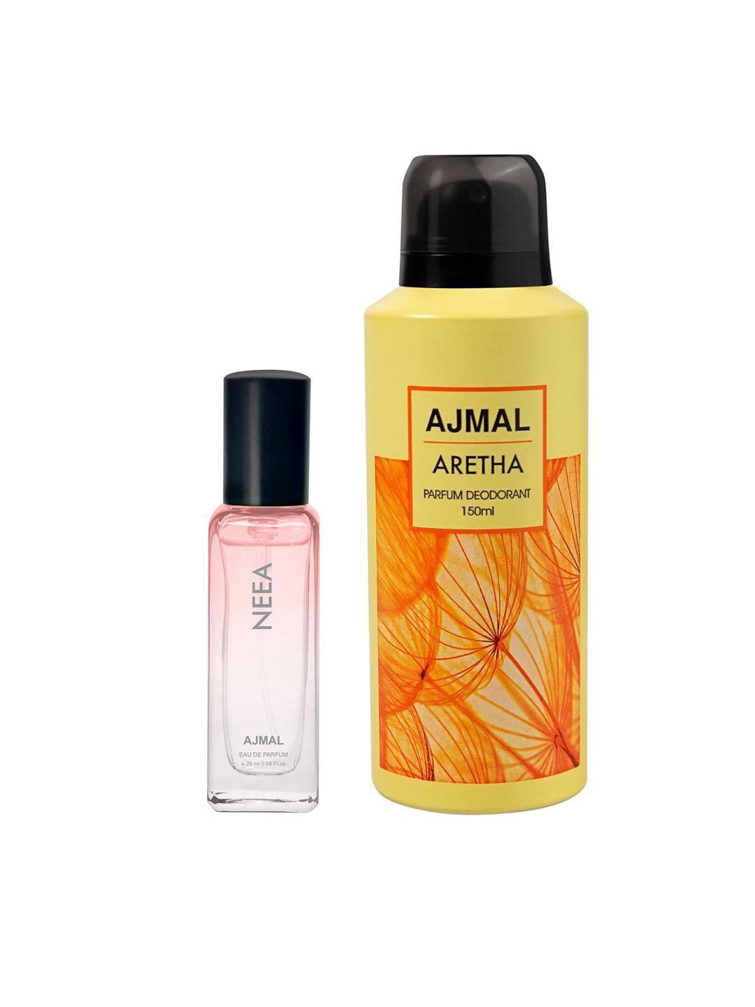 ajmal pack of 2 neea perfume-20ml + aretha deodorant-150ml