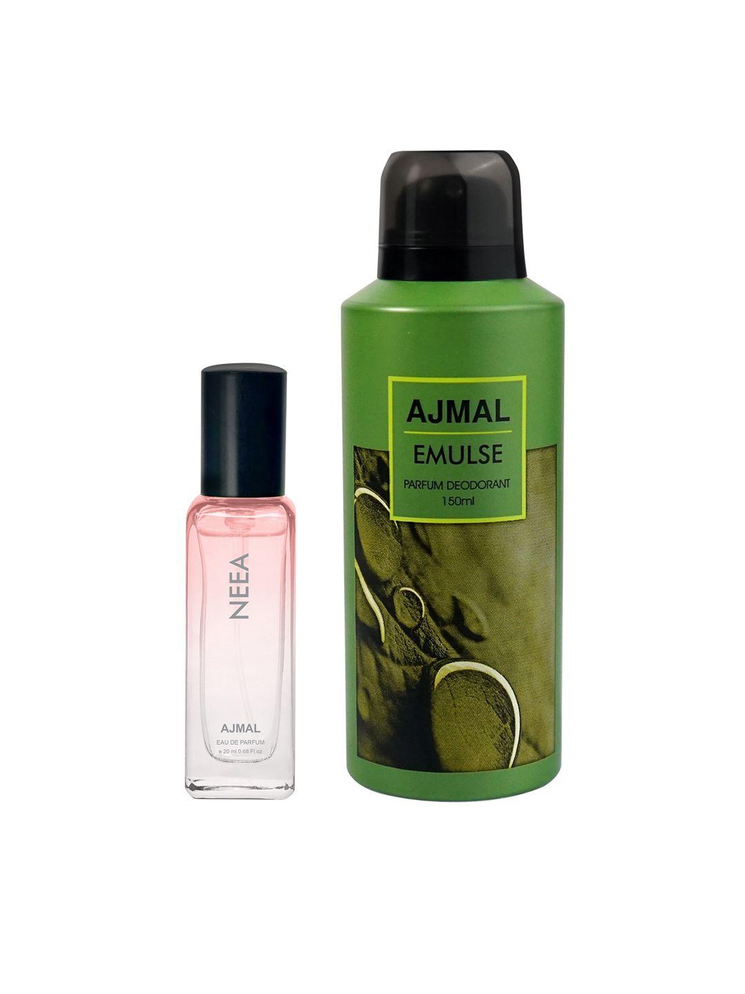 ajmal pack of 2 neea perfume-20ml + emulse deodorant-150ml