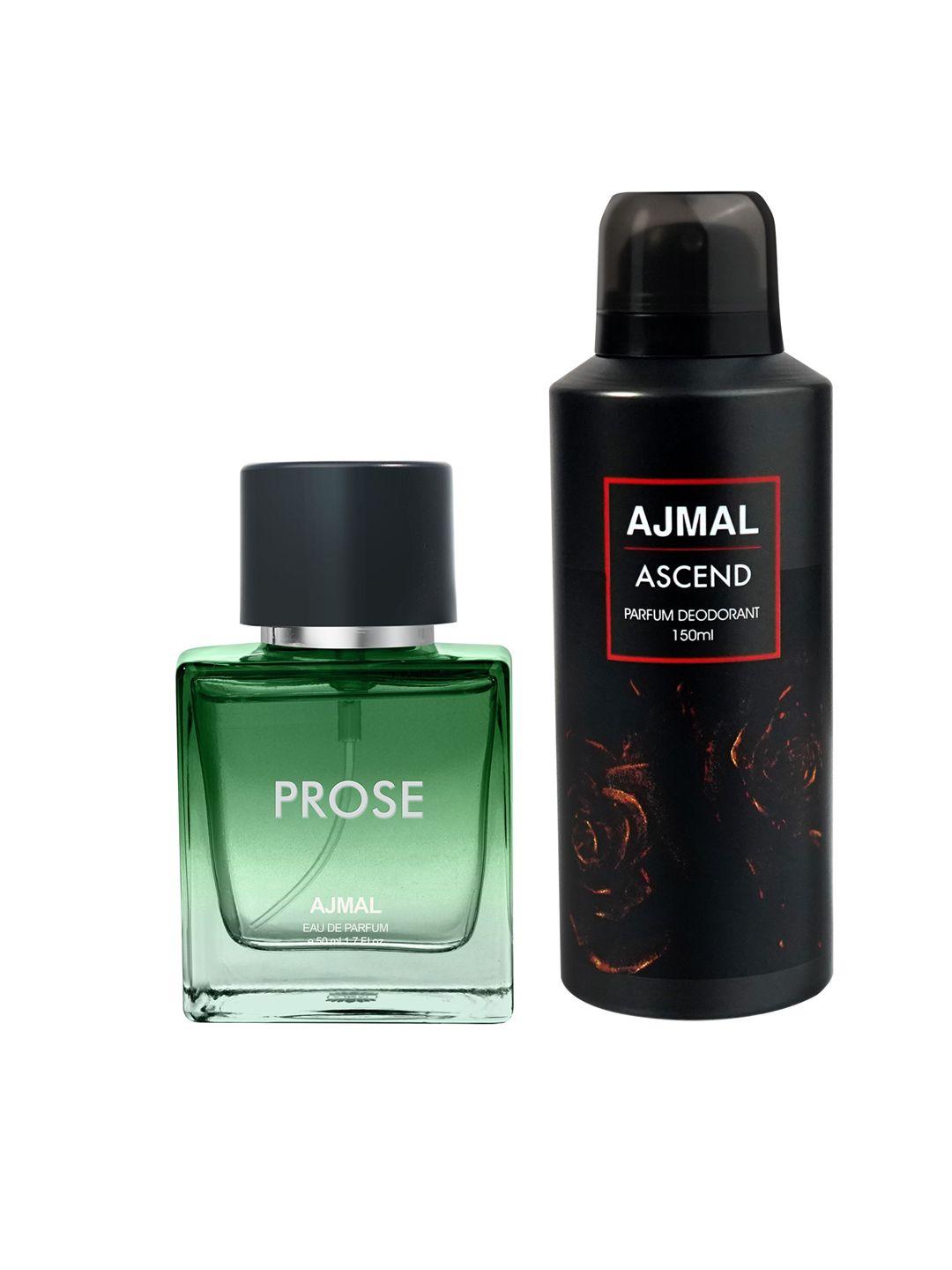 ajmal pack of 2 prose perfume-50ml + ascend deodorant-150ml