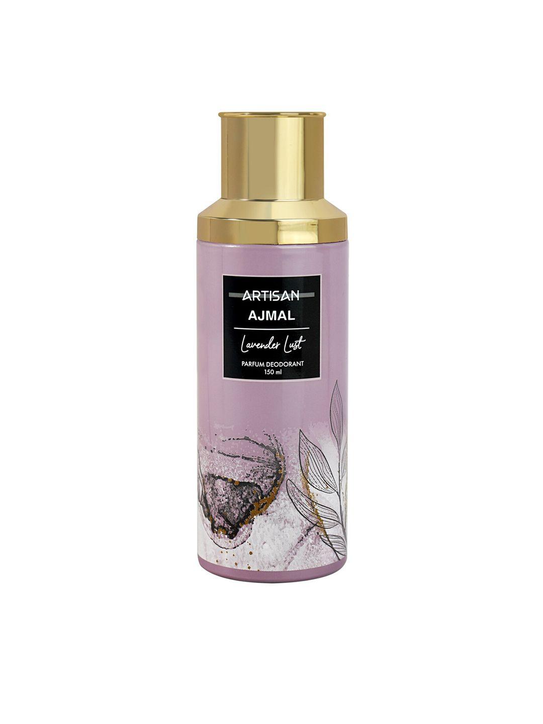 ajmal women artisan lavender lust perfume deodorant - 150 ml