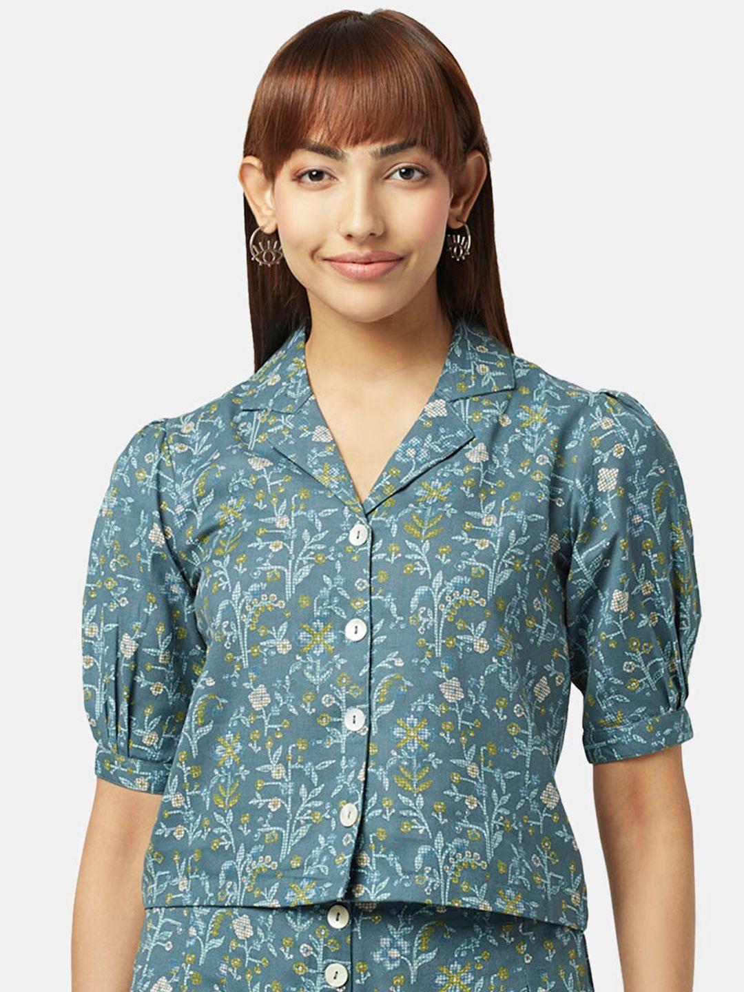 akkriti by pantaloons floral print shirt style top