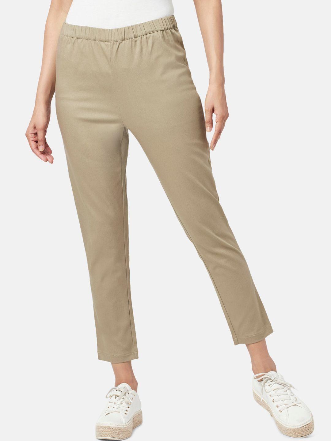 akkriti by pantaloons women cotton trousers