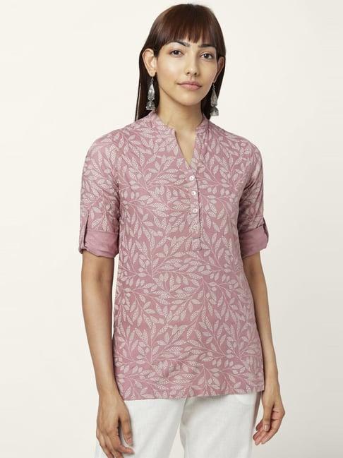 akkriti by pantaloons pink printed tunic