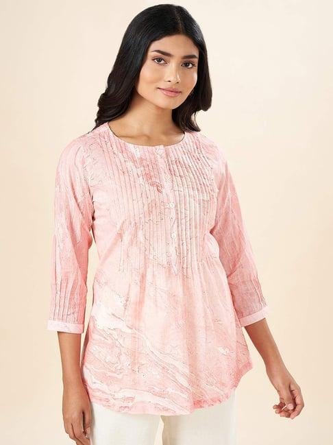 akkriti by pantaloons pink printed tunic